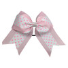 Sports Novelties Hair Bow Ties Pink White