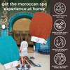 Natural Elephant Exfoliating Hammam Glove Authentic Moroccan Kessa Body Scrub Mitt For Spa Quality Skin Renewal Pure Black Single