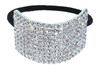 Rhinestone Ponytail Holder By Crystal Avenue Stretchy Elastic Hair Tie Silvertone With Sparkling Crystals