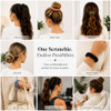 Motique Accessories Solid Scrunchies For Women Set Of 2 Red