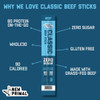 The New Primal Classic Beef Sticks 100 Percent Grass Fed 20 Count