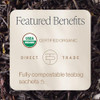 Rishi Tea Earl Grey Organic Black Sachet Tea Bags Caffeinated 50Ct