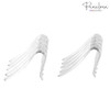Parcelona French Crab Interlocking Clear Medium 2 1 Per 4 Side Comb