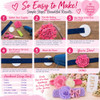 Bowtique Emilee Springtime Pastels Diy Baby Shower Headband Kit Makes 30 Headbands Includes 35 Flowers 15 Yards Of Elastic Felt Circles