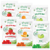 Simple Mixes Dye Free Gelatin Dessert Mix Strawberry Orange Lime 6 Pack