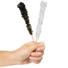 Black And White Rock Candy Sugar Sticks 24 Individually Wrapped Candy Black Cherry And Original Sugar Flavored