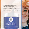 Eye Gel For Dark Circles Puffiness And Wrinkles Under Eye Cream 1.7 Oz