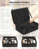 Relavel Extra Large Makeup Case Travel Makeup Train Case Professional Makeup Artist Bag Portable Nail Organizer Box Art Supply Case With