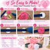 Bowtique Emilee Mini Headband Kit Makes 14 Headbands Diy Baby Headband Kit Pink And Black
