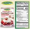 Lets Do Organic Heavy Coconut Cream 13.5 Fl Oz Pack Of 1