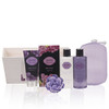 Spa Gift Basket With Lavender Fragrance And Lilac Color Bath And Body Set Includes Shower Gel Body Lotion Hand Lotion Bath Salt Flower