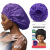 Donna Jumbo Shower Cap For Women Extra Large For Braids And Locs Purple