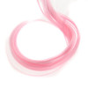 Swacc 12 Pcs Curly Wavy One Color Party Highlights Clip On In Hair Extensions For Women Colored Hair Streak Synthetic Hairpieces Pink