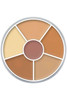 Kryolan Concealer Circle No.3 Full Coverage 6 Color Cream Concealer Palette Color Corrector For Dark Circles Hides Redness Blemishes And
