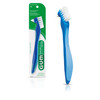 Gum Denture Brush Dual Headed Hard Bristle Toothbrush 1 Count