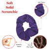 9 Pack Scrunchies Hair Ties Bright Colors