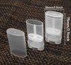 Xiboya Textile Empty Oval Deodorant Lip Lipstick Balm Tubes Containers Plastic 20Pcs 15Ml Transparent 15Ml Transparent