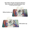 Pueen 3.5Cm Upgraded Hd Chunky Clear Transparent Soft Stamper And Scraper Set Nail Art Stamping Tools Clear Bh000706
