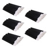 Evermarket Tm 500 Pieces Disposable Lip Brushes Lipstick Gloss Wands Applicator Makeup Tool Kits Black