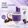 Coconut Acai Curl Perfecting Yogurt Hair Mask For Curly And Wavy Hair Deep Conditioning Treatment With Natural Yogurt Coconut And Acai