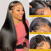 Qthair 4X4 Straight Human Hair Lace Closure 18A Virgin Straight Hd Lace Closure 16 4X4 Top Swiss Lace Natural Black Straight Hair Closure