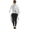 Smarthair Professional Salon Cape Polyester Shampoo And Chemical Resistant Barber Haircut Cape 54 X62 Silver C012001B S