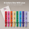 Sportybella Field Hockey Hair Ties No Crease Elastic Accessories 8Pcs