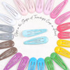 Céllot 96Pcs Colorful Metal Snap Hair Clips 2 Barrettes Hair Accessories