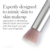 Rms Beauty Skin2Skin Fan Brush Vegan Synthetic Highlighter Brush For Face And Body Loose Powder Face Blender For Streak Free Blush And