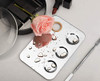 Kissdate Makeup Mixing Palette With Makeup Spatula 6X4Inch Makeup Palette