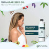 Zatural 100 Percent Pure Cold Pressed Grapeseed Oil Naturally Grown Virgin High Smoke Point 450 Degree F Plus Non Gmo Perfect For Cooking