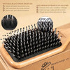 Bsisme Boar Bristle Hair Brush Professional Detangling Brush For Women Men Kids Anti Static Paddle Hairbrush Suitable For Thick Curly