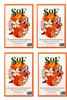 Sof Orange Blossom Moisturizing Bar Soap Coconut Oil And Shea Butter 4Pk