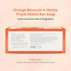 Sof Orange Blossom Moisturizing Bar Soap Coconut Oil And Shea Butter 4Pk