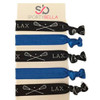 Girls Lacrosse Hair Ties 5Pc No Crease Elastic Hair Accessories Lax Team Gifts Ponytail Holders For Girls Teens And Women Lacrosse Party