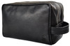 Leather Travel Toiletry Bag For Men Full Grain Cosmetic Dopp Kit Organizer