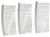 Enchanted Brides 27 Teeth Fancy Diy Tulle Wrapped Metal Wire Hair Combs For Bridal Wedding Veil Combs C266X3 Ivory