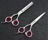 Professional Hair Cutting Scissors Shears Barber Thinning Set Kit Family Hair Cutting Barber Hair Cutting Tool Thinning Texturizing Pink 6