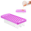 Lip Balm Filling Tray And Spatula Bpa Free 50 Empty Lip Balm Tubes With Caps Clear 3 Per 16 Oz 5.5 Ml 50 Writeable And 50 Printed Stickers