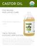 Velona Usda Organic Castor Oil 1 Gallon 128 Fl Oz Cold Pressed