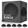 Minamul Konjac Exfoliating Organic Facial Sponge Set Gentle Daily Face Scrub Skincare Best Bamboo Activated Charcoal Safe For Oily Dry