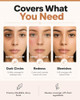 Organic Cream Concealer 100 Percent Natural Full Coverage Dewy Finish Paradise