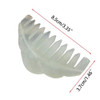 Evwoge 2Pcs Jade Hair Comb Head Therapy Massage Comb Scalp Massager
