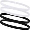 Sumind 4 Pcs Thin Non Slip Sport Elastic Head Bands Black White