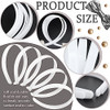 50Pcs Amersumer 1 Per 2 Girls No Teeth White Plastic Headbands Hair Accessories