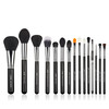 Jessup Makeup Brush Set For Contour Eyeshadow Eyeliner Lip 15Pcs T092