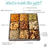 Oh Nuts 9 Variety Nuts Gift Basket Healthy Gift Baskets Gourmet Assorted Nuts Tray Gift Box For Holiday Movie Night Corporate Families Gift