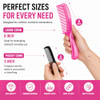 Luxxii 6 Pack 8 Colorful Dressing Comb Dresser Comb Round Handle Comb Hair Combs And 1 Pack 5 Favorict Pocket Comb A