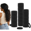 Dreamlover Black Ouchless Hair Ties For Thick Hair 50 Pieces