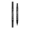 Pinkiou 2 In 1 Double Headed Liquid Eyeliner Pen Stamp Super Slim Gel Felt Tip High Pigment Black Waterproof Smudgeproof Long Lasting Tattoo